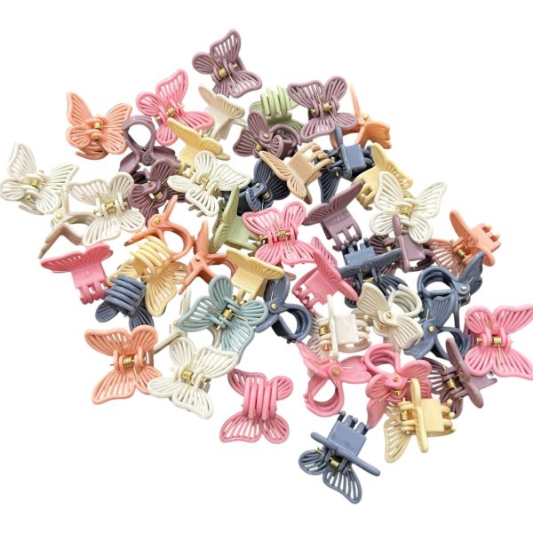 Butterfly Hair Clips for Kids â€“ Pack of 9 in multi color