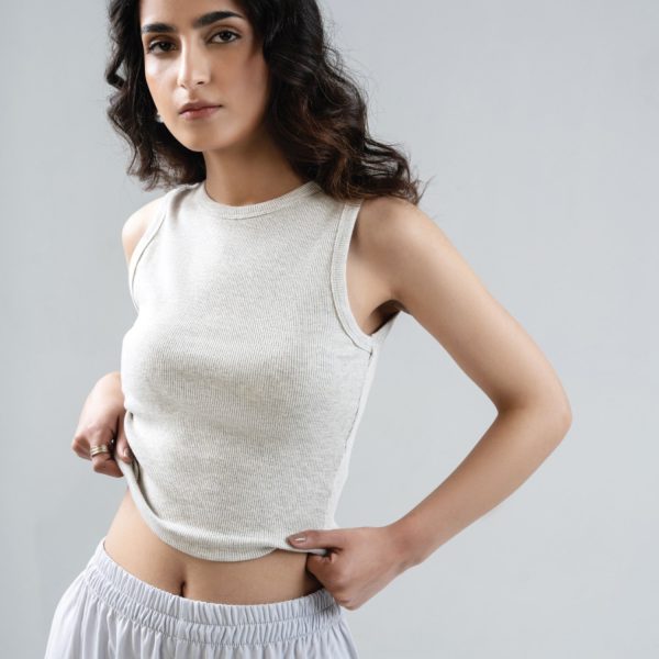 Cropped Tank Top-Off-White-2