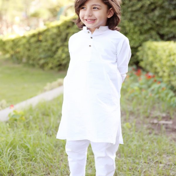 White Kurta Trouser