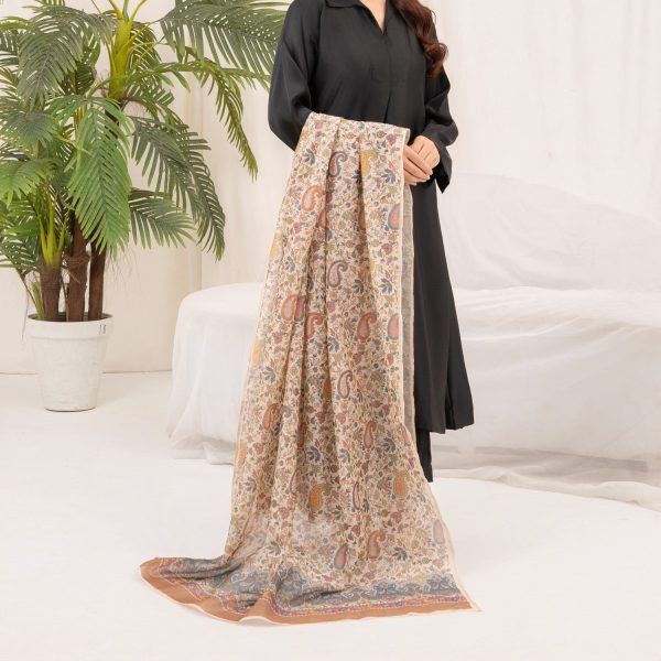 Paper Cotton Dupatta- floral print